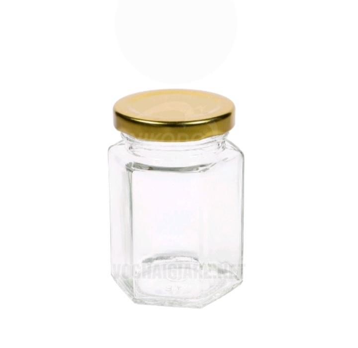 Hũ thủy tinh lục giác 100ml - Hình ảnh 2