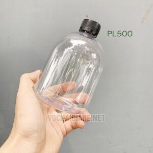 Chai nhựa PET lùn 500ml Chai nhựa PET lùn 500ml