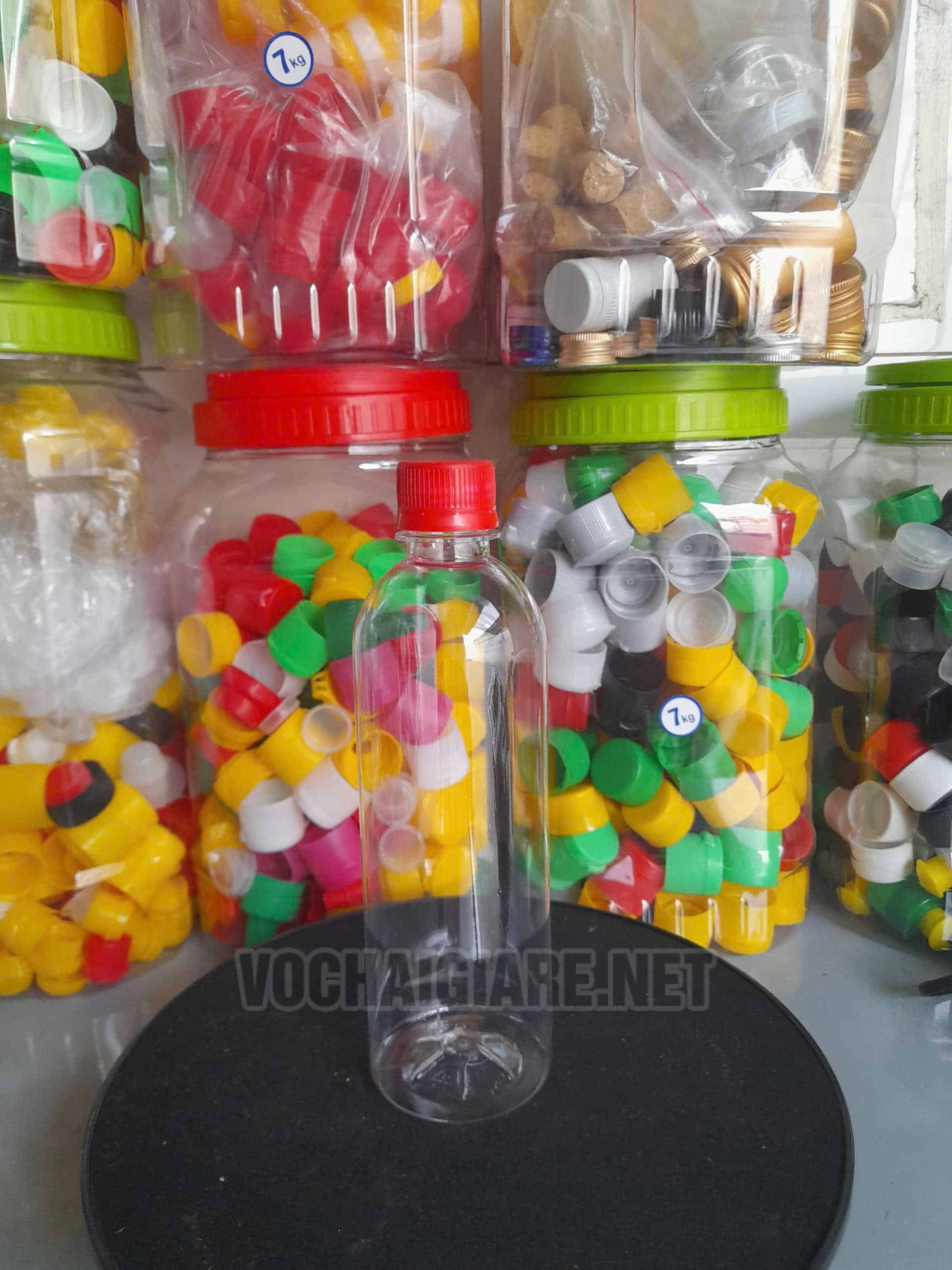 Chai nhựa PET 500ml tron cao - Ảnh 3