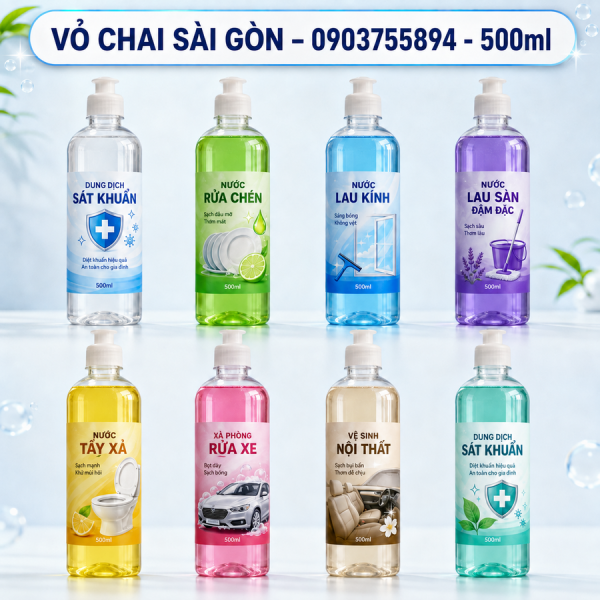 chai tròn 500ml