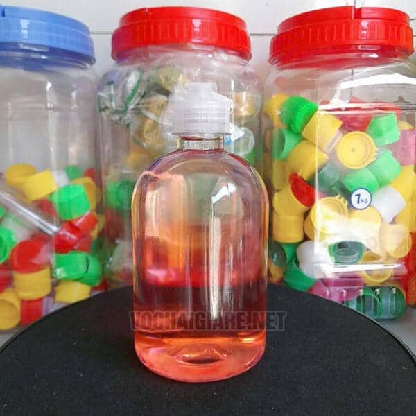 Chai nhựa pet tròn 500ml trung
